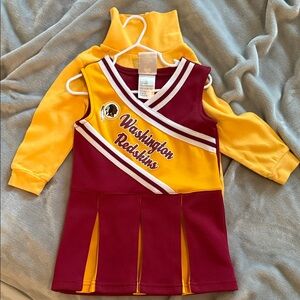 NFL Team Apparel Kids Maroon and Yellow Dress